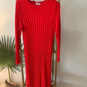 Long sleeve sweater dress